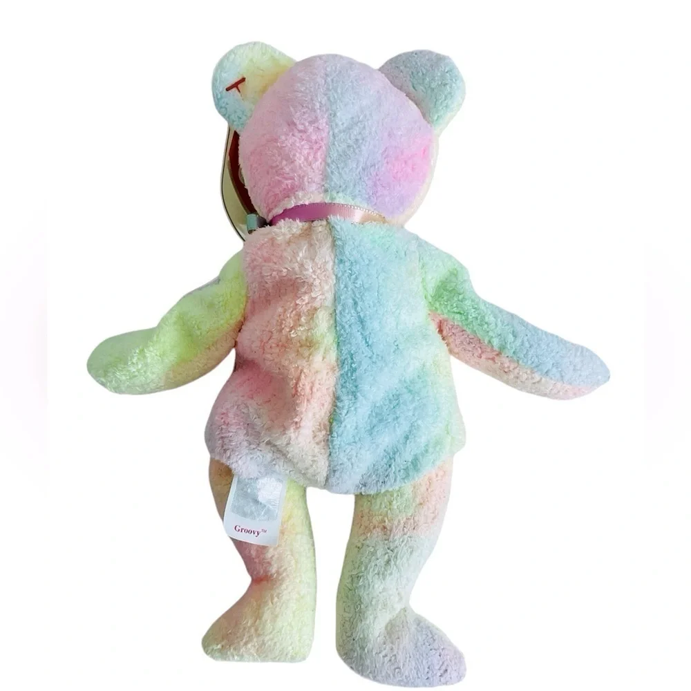 TY Beanie Baby Groovy Tie Dye Bear 1999 Retired NWT Plush